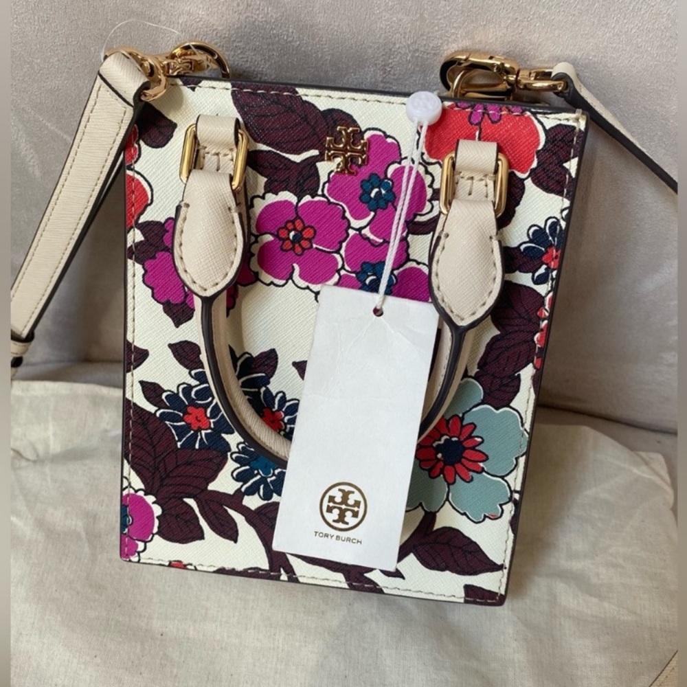 🌸NEW TORY BURCH EMERSON PRINTED MINI SHOPPER TOTE🌸